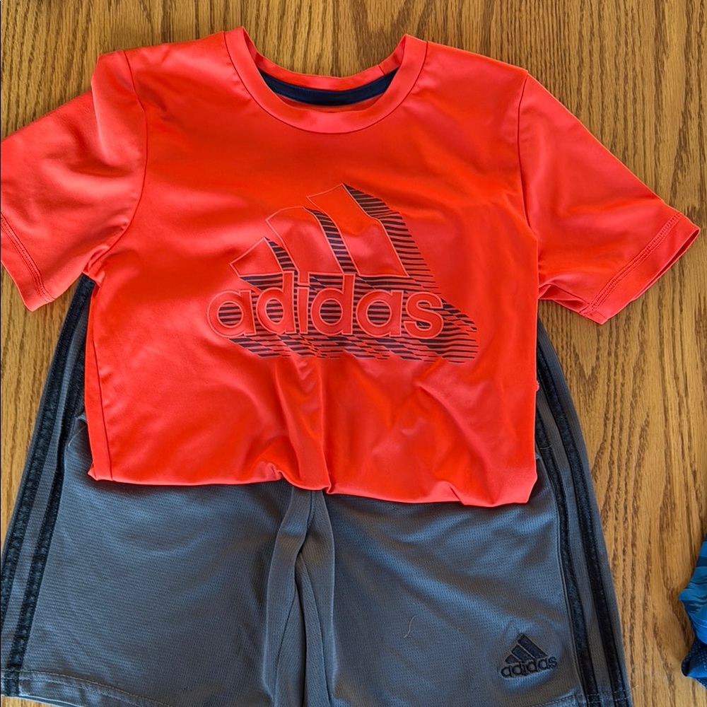 Adidas Kids Bright Red Tee